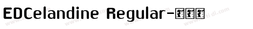 EDCelandine Regular字体转换